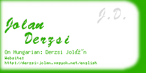 jolan derzsi business card